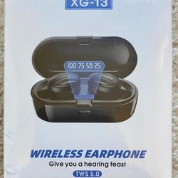 XG13 Truly Wireless Earbuds Bluetooth 5.0 Earphones w/Mic~Noise Reduction