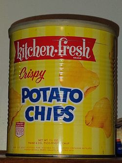 Antique Potato Chip Can