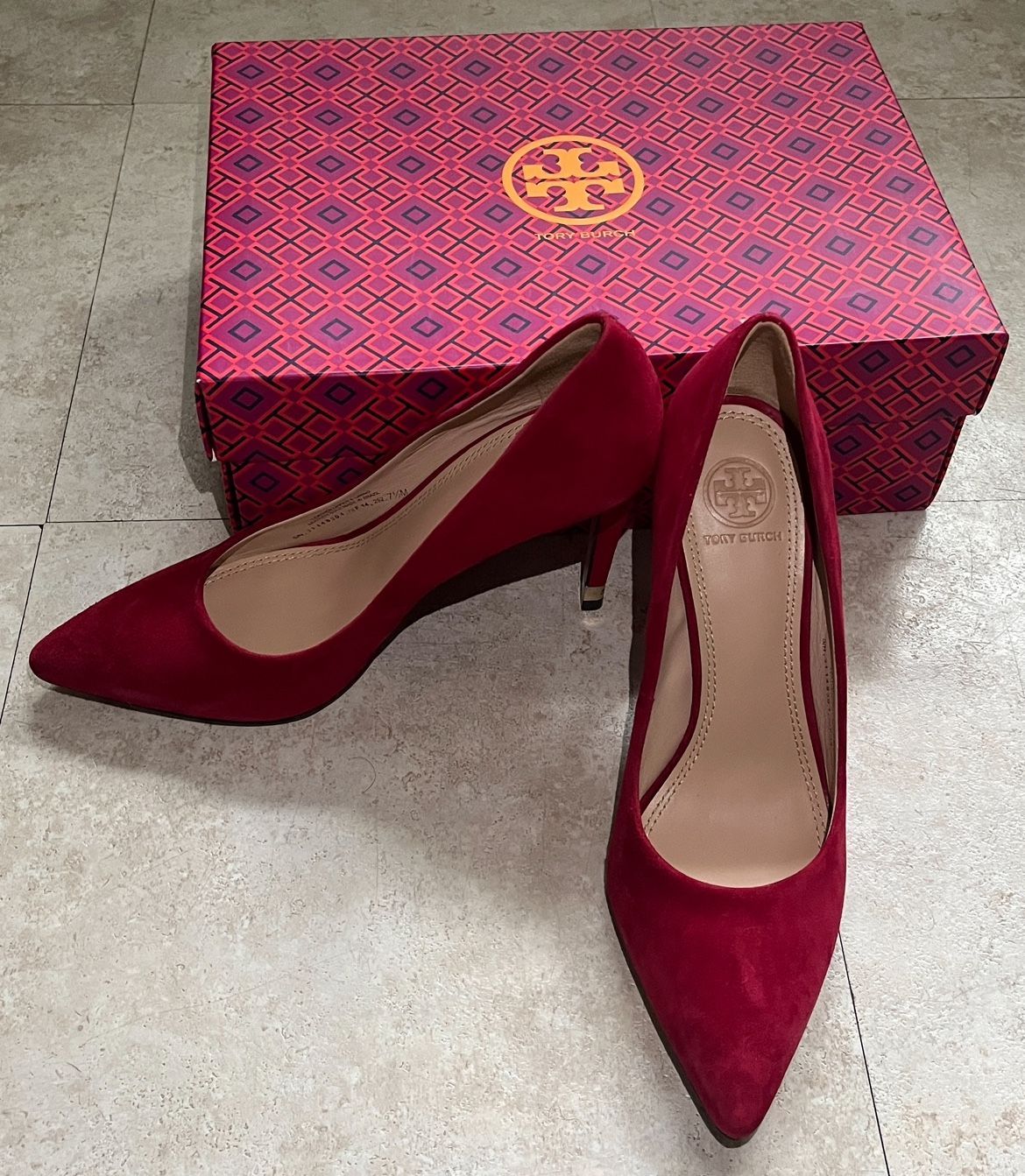 Tory Burch Red Greenwich Pump Heels