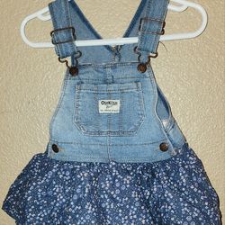 Oshkosh Spring Baby Girl Overall Dress
