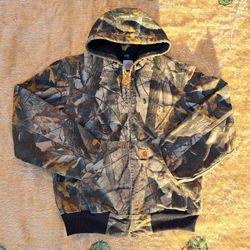 Vintage Carhartt Jacket Camouflage Real Tree Hunting Size L