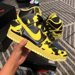 Nike Dunk High Acid Yellow Size 11W/9.5M