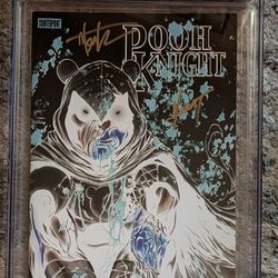 Pooh Knight Battle Damage Marat/ Kirkham Moon Knight Homage CGC Signature 9.8