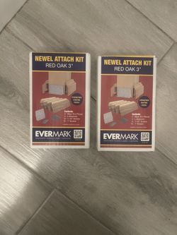 Evermark Stair Parts 3 in. Unfinished Red Oak Newel Post Attachment Kit ( Bundle Of 2)