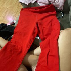 Fabletics Red Leggins 