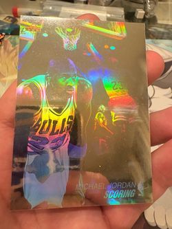 Michael Jordan & Dennis Rodman Holographic Scoring NBA Trading Card Upper Deck #AW1, AW9