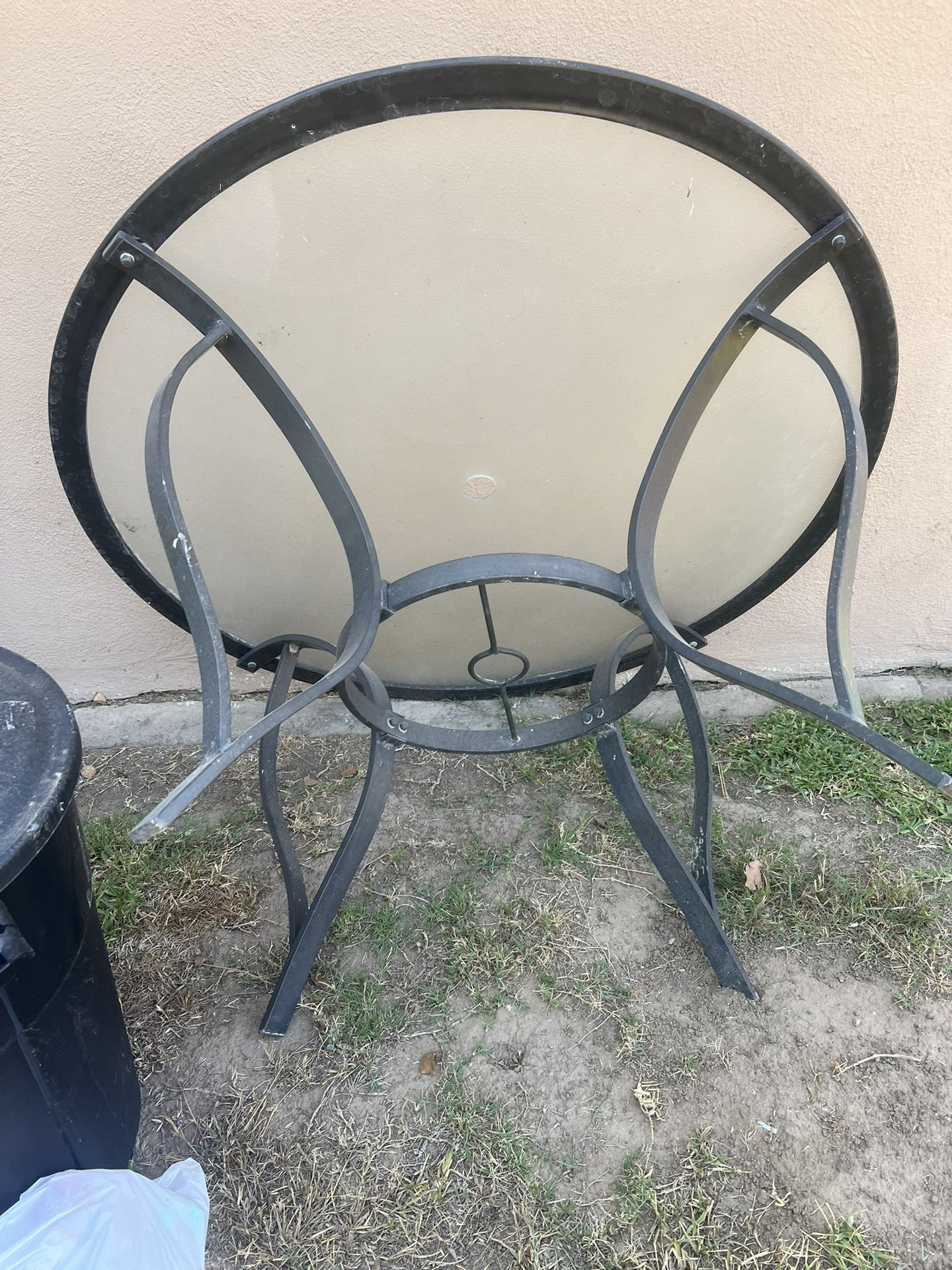 FREE GLASS PATIO TABLE