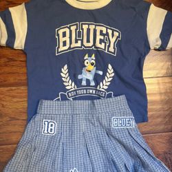 5t Skirt Set Bluey 
