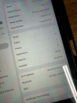(Read) iPad 9th Gen 64GB (Space Gray) - Excellent Condition