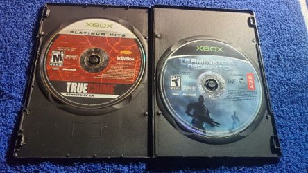 TERMINATOR 3 THE REDEMPTION & TRUE CRIME STREETS OF LA XBOX DISC ONLY COMBO