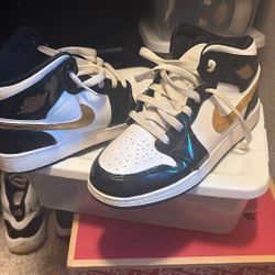 Jordan , 1, bowl white gold, 7 in kids 