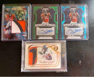 Courtland Sutton lot (1/1, auto, patch, rookie)