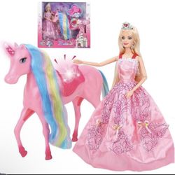 BETTINA Unicorn Princess Dolls Set