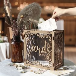 Wedding Essentials - Card Box, Dress Hanger, Table Numbers, Champagne Glass Charms