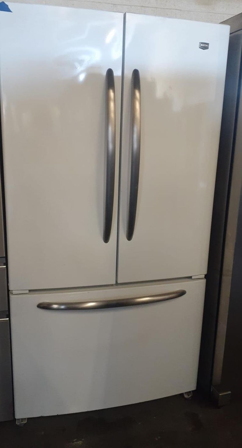Maytag 3 Door White Refrigerator Fridge