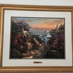 Thomas Kinkade lithograph Lighthouse Series