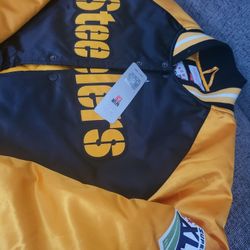 Pittsburgh Steelers Mitchell & Ness Coat / Jacket MEDIUM / NEW