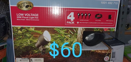 4 pack low voltage garden spotlights lights