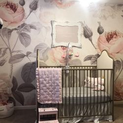 Gold Upholstered Crib 