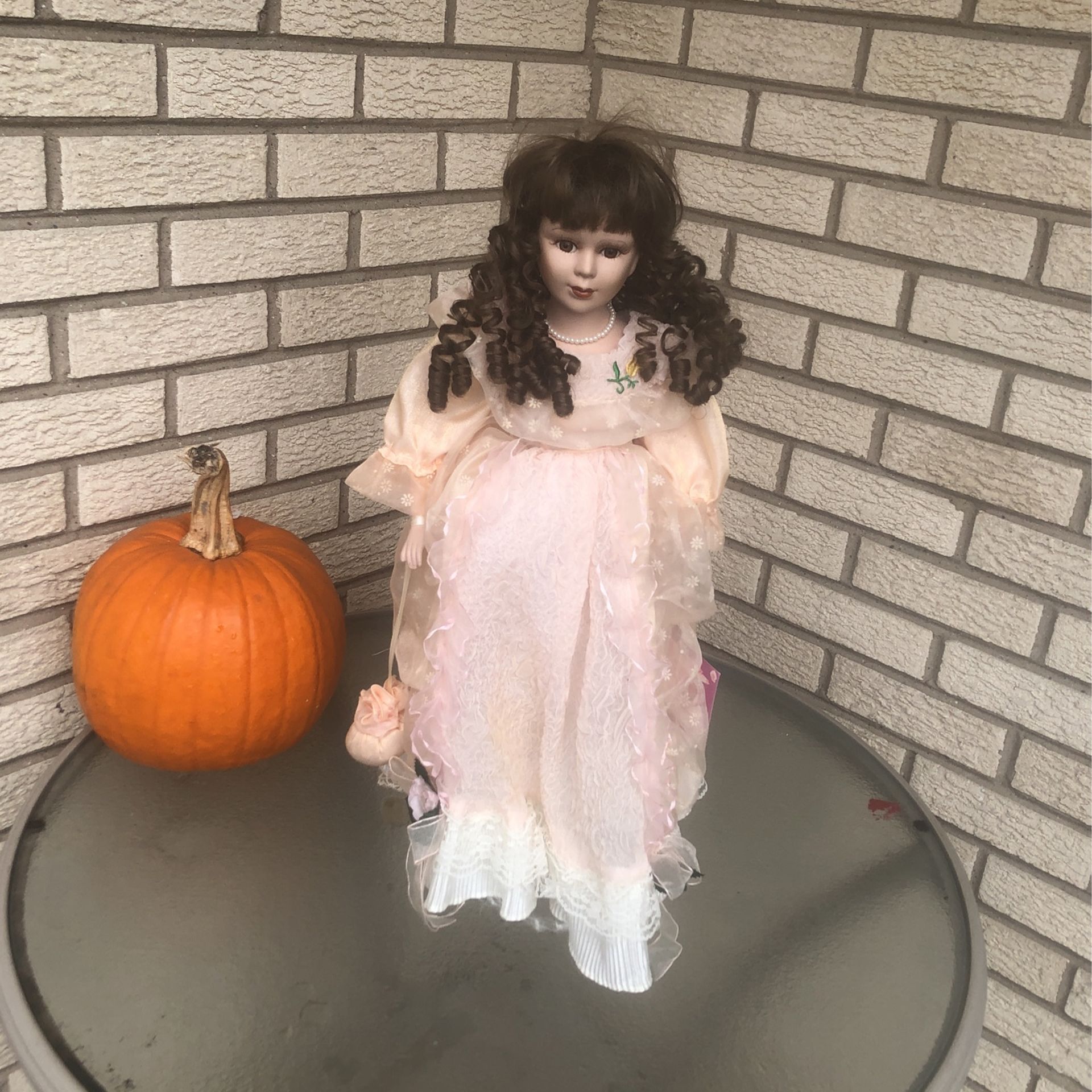 Porcelain Doll Pretty In Peach 