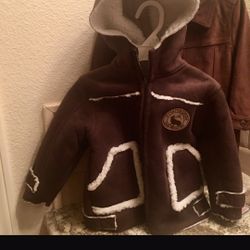 Brown Suede Coat Unused