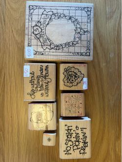 Vintage Rubber Stamps DOTS
