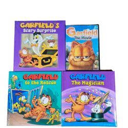 Kids Garfield Books Lot And Garfield DVD 