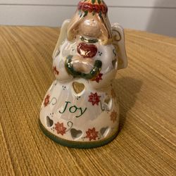 Christmas angel tea light candle holder