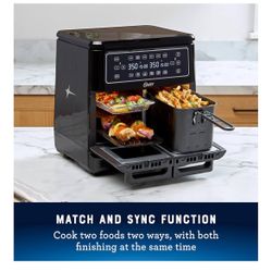 Oster® Flex Air Fryer Oven, Dual Air Fryer with 2 Cooking Zones