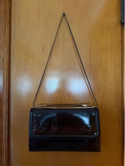 Brown Snake skin purse