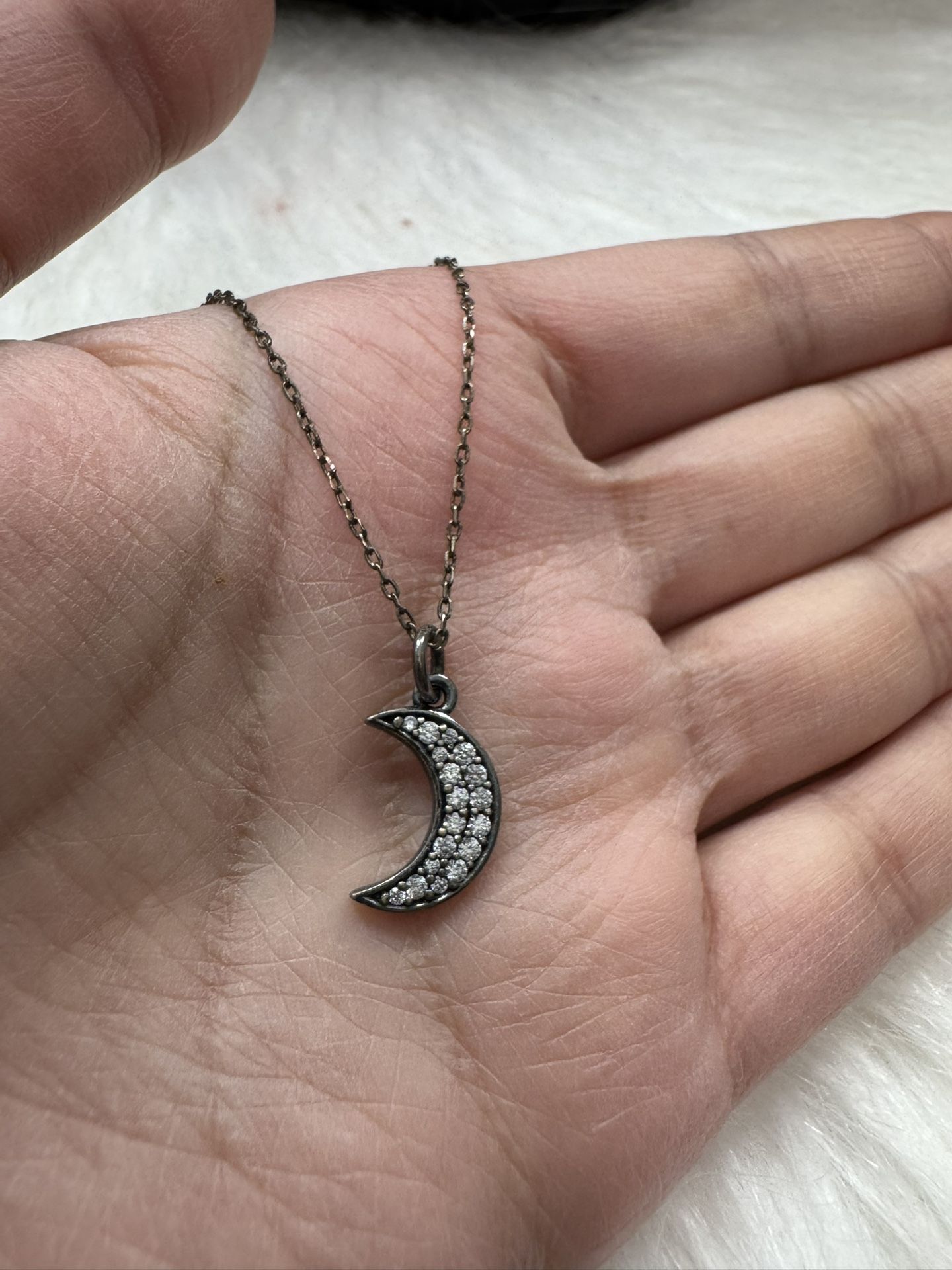 Crescent Moon Pendant Necklace