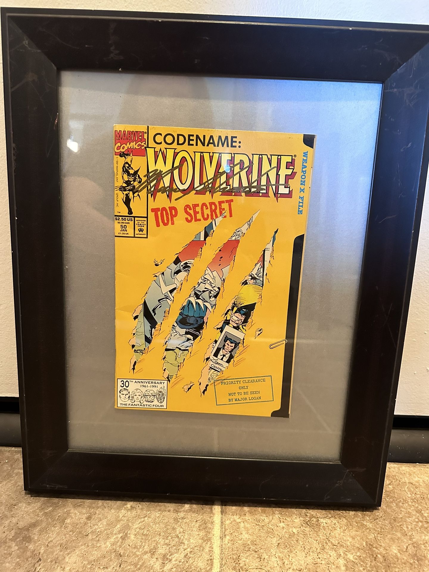 Signed Marc Silvestri Codename Wolverine Top Secret 30th Edition 