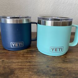 2 Yeti Rambler 14oz Stackable Mugs