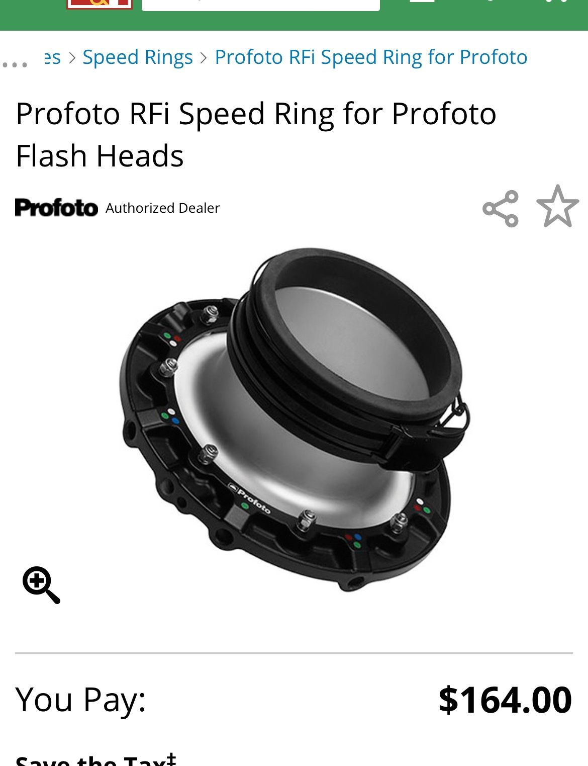 Profoto RFI Speed rings