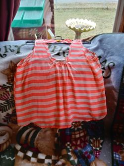 Wishful Park Lg. Peach , White With Yellow On Back Of Bow