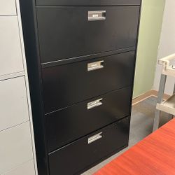 Black filing Cabinet 
