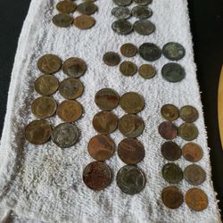 Weathered Coins For Art