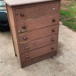 Wood Chest Of Drawers 