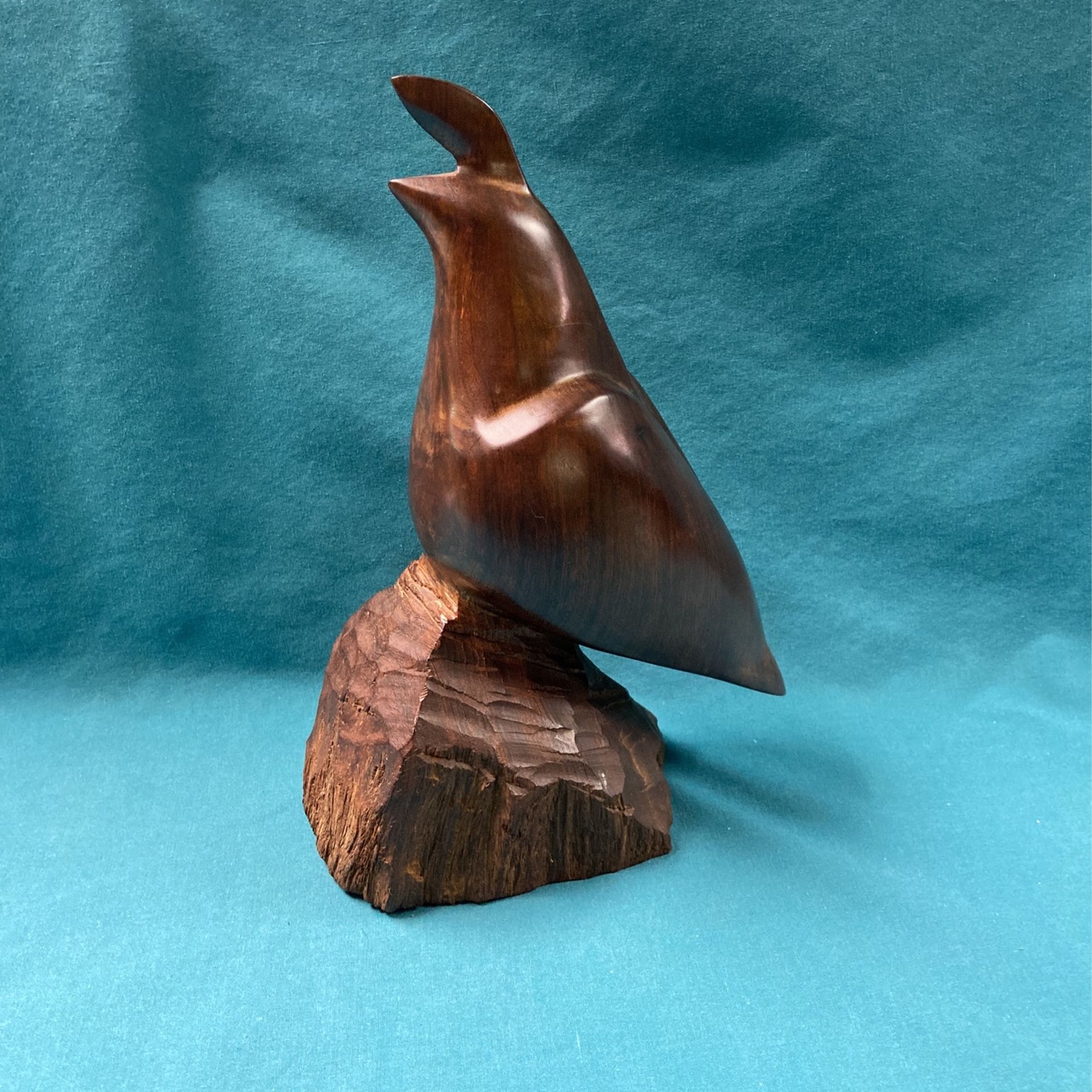 Carved Wood Quail