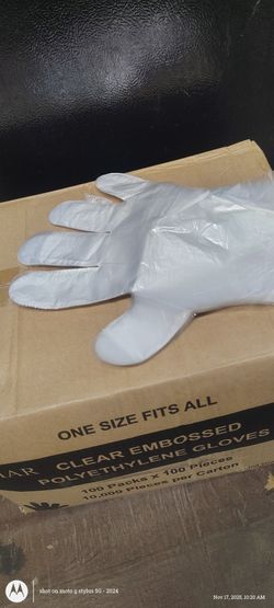 Disposable Polyethylene Food Service Gloves High Density Select Size Pieces