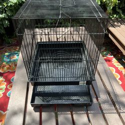 Black Solid Bird Cage Flat Roof  Thumbnail