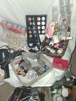 Makeup, hair products, nail products, etc...