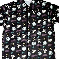 Anaheim Ducks Button  Shirt  -Size XI
