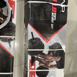 100 Lb Complete Barbell Weight Set