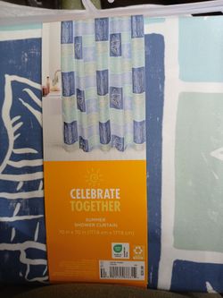 New shower curtain