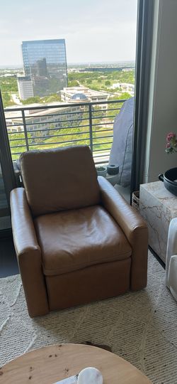 Tillery Antigo Leather Power Recliner Accent Chair