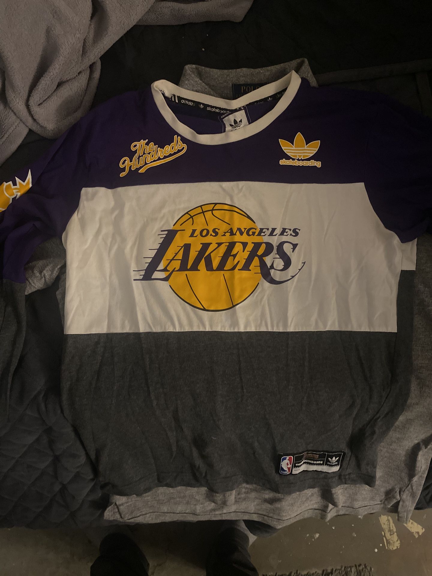 Los Angeles Lakers Shirt(Adidas/The hundreds Collab)