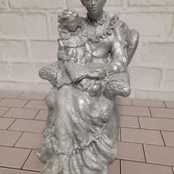 Silver Tone - Yard Art Statue