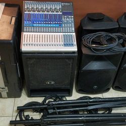 Full PA System Mackie, Presonus, Dynacord