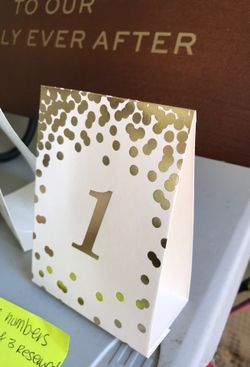 Table numbers